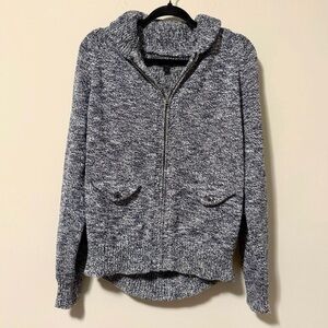 J.Crew Marled Cotton Full Zip Thick Heavy Sweater Jacket Men’s Large